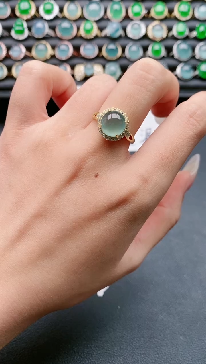 【闪购商品】翡翠戒指银S925镶嵌11111111