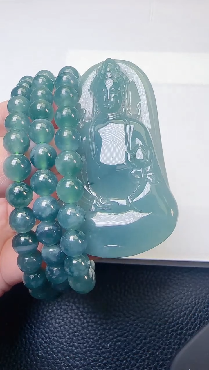 颈饰未镶嵌翡翠天然A货翡翠  多样性随机发其一