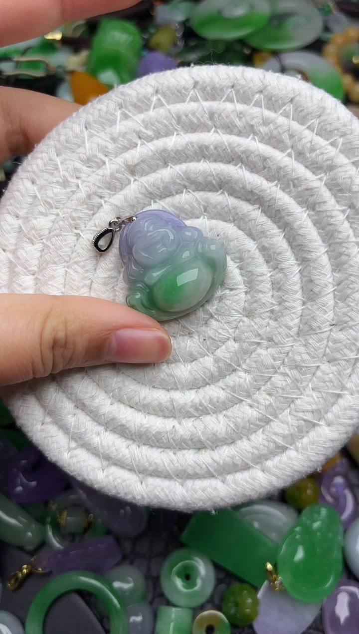 颈饰未镶嵌翡翠缅甸翡翠吊坠