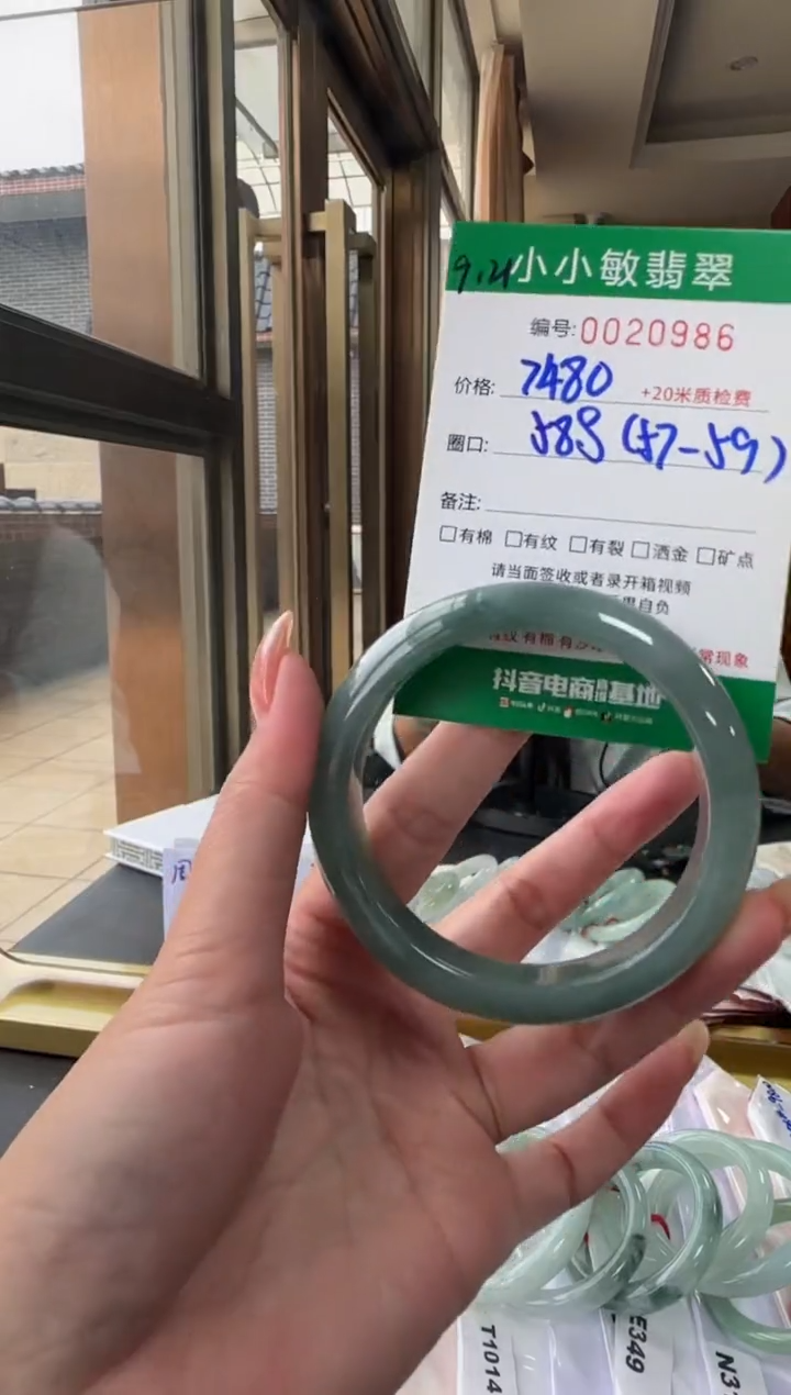 未镶嵌手镯翡翠A货手镯/微瑕