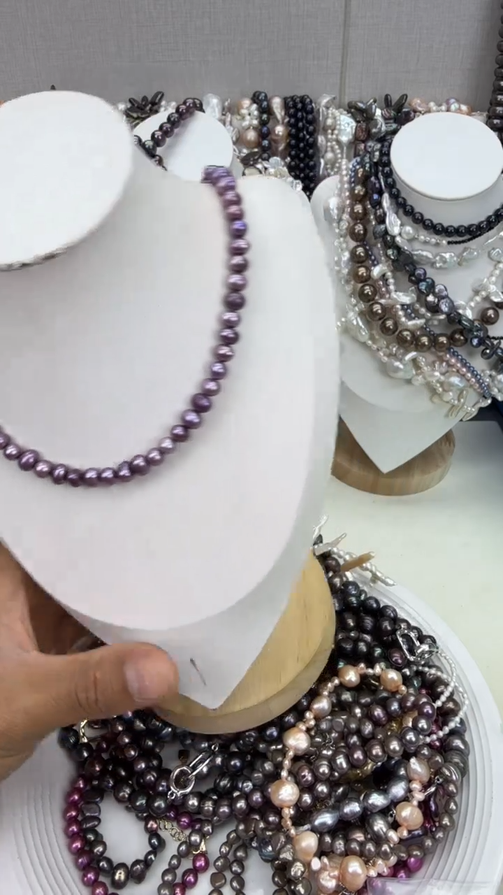 颈饰银S925镶嵌淡水珍珠1