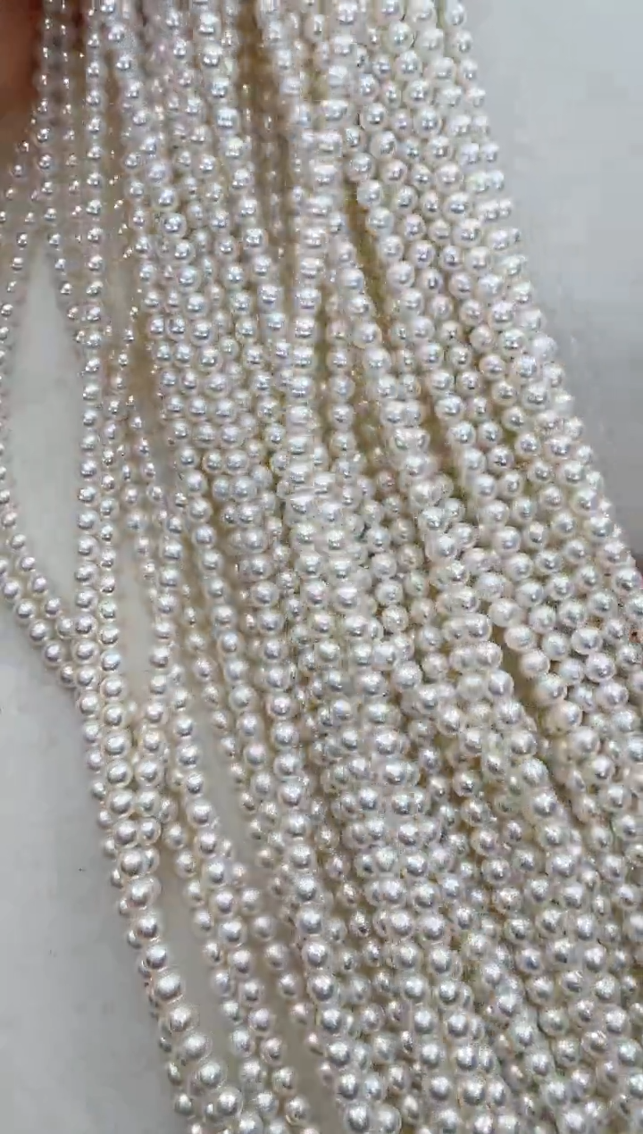 【闪购商品】淡水珍珠颈饰银S925镶嵌多样性发一4-5正圆