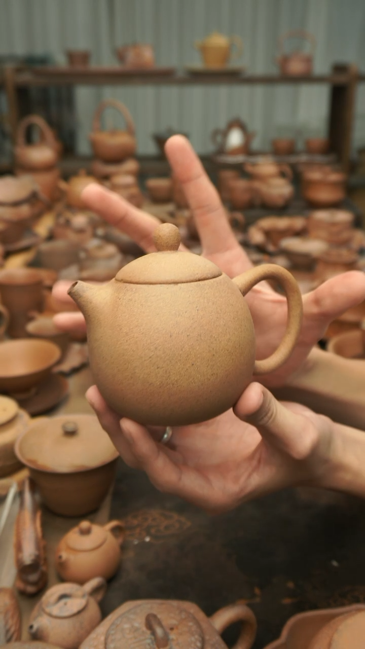 老岩泥原矿料  龙蛋壶225ml