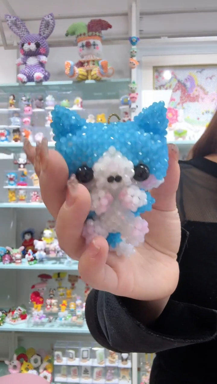 玻璃1442卡4水晶蓝猫材料包1套湖蓝玉