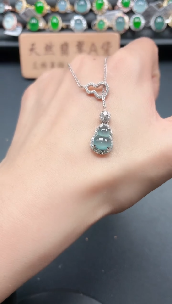 银S925镶嵌戒指翡翠111