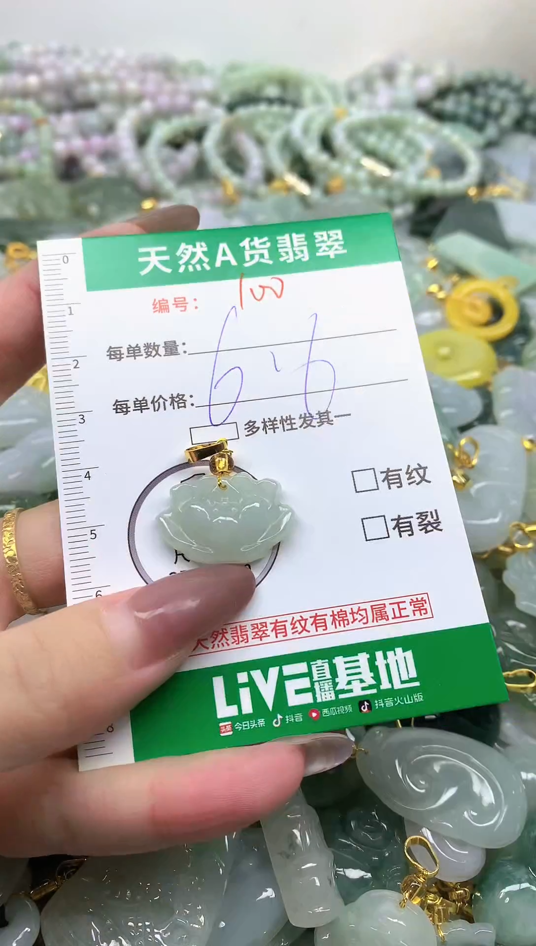 颈饰未镶嵌翡翠未镶嵌a货翡翠-100