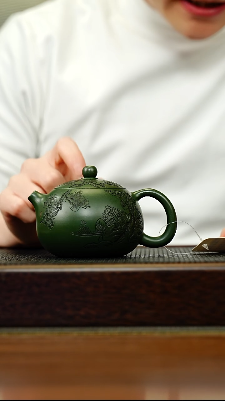 茶壶紫砂宜兴原矿 手工 紫砂壶容量300CC