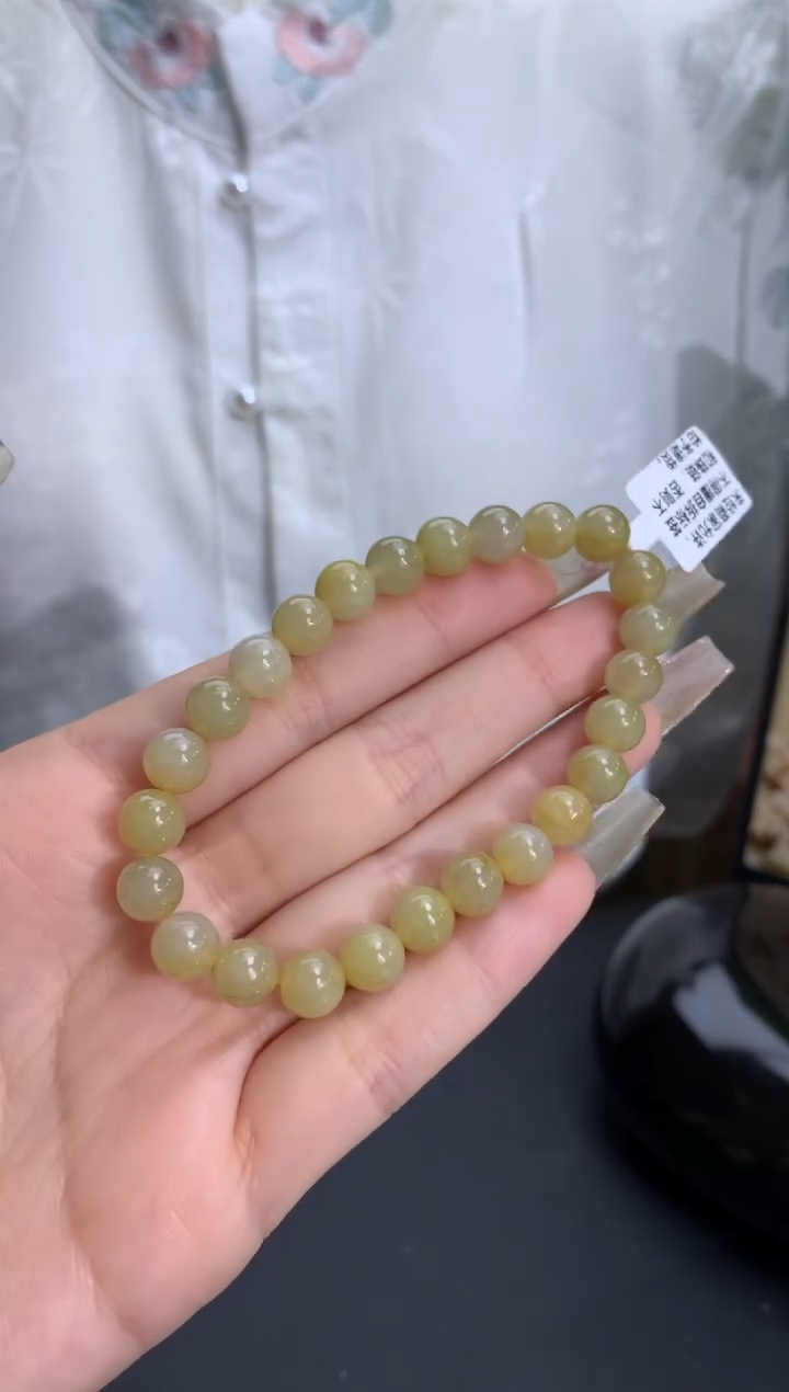 【闪购商品】翡翠手链未镶嵌卡7.7mm