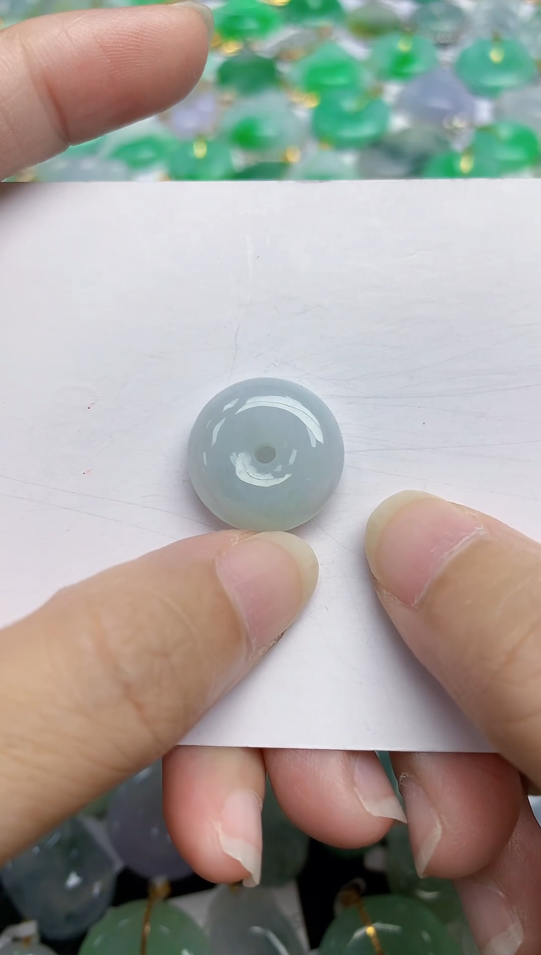 翡翠未镶嵌颈饰天然翡翠A货