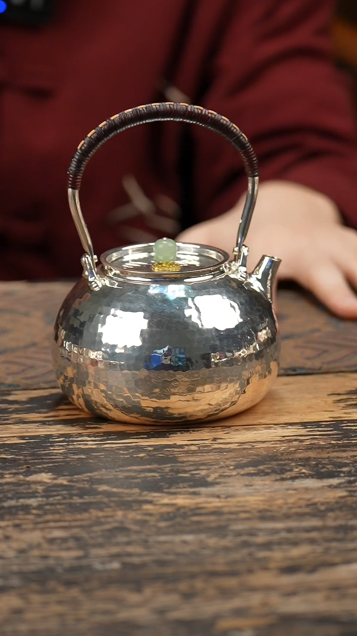 手工锤纹钱袋壶烧水壶1壶