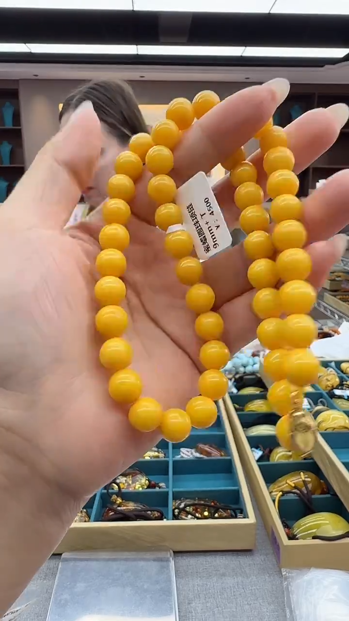 手链琥珀未镶嵌235秒拍号 假一罚三 