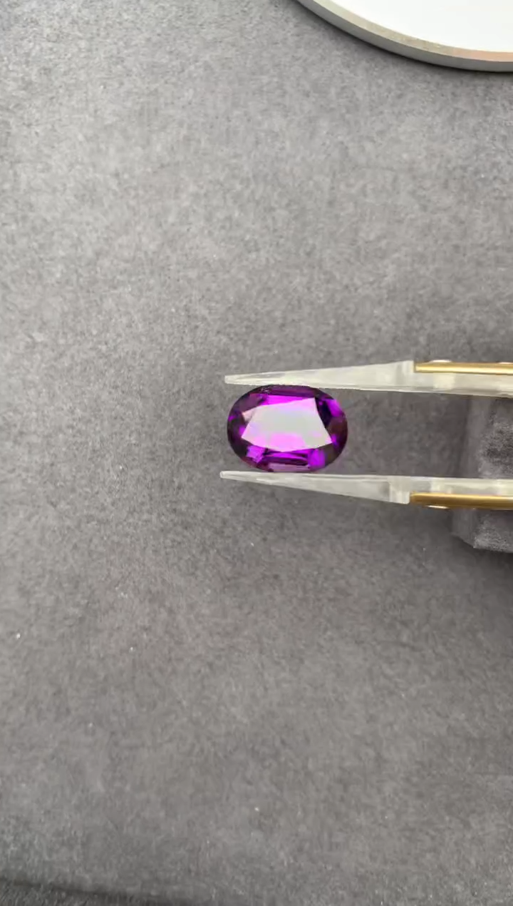 未镶嵌珠宝半成品紫晶8.6ct紫水晶 定制  GE