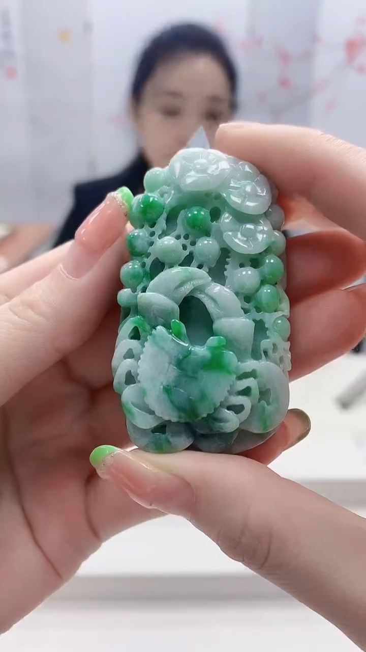 未镶嵌定制翡翠5160ry-毛货挂件81