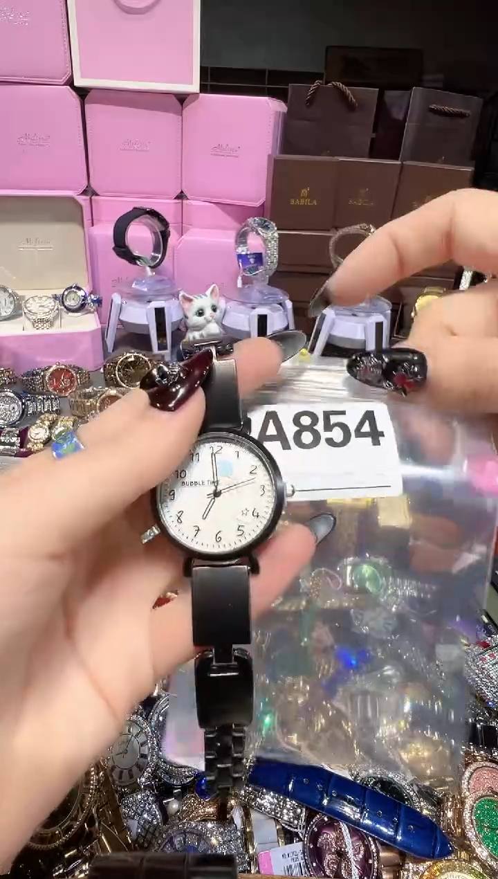 石英机芯不锈钢不锈钢直播定闪专用