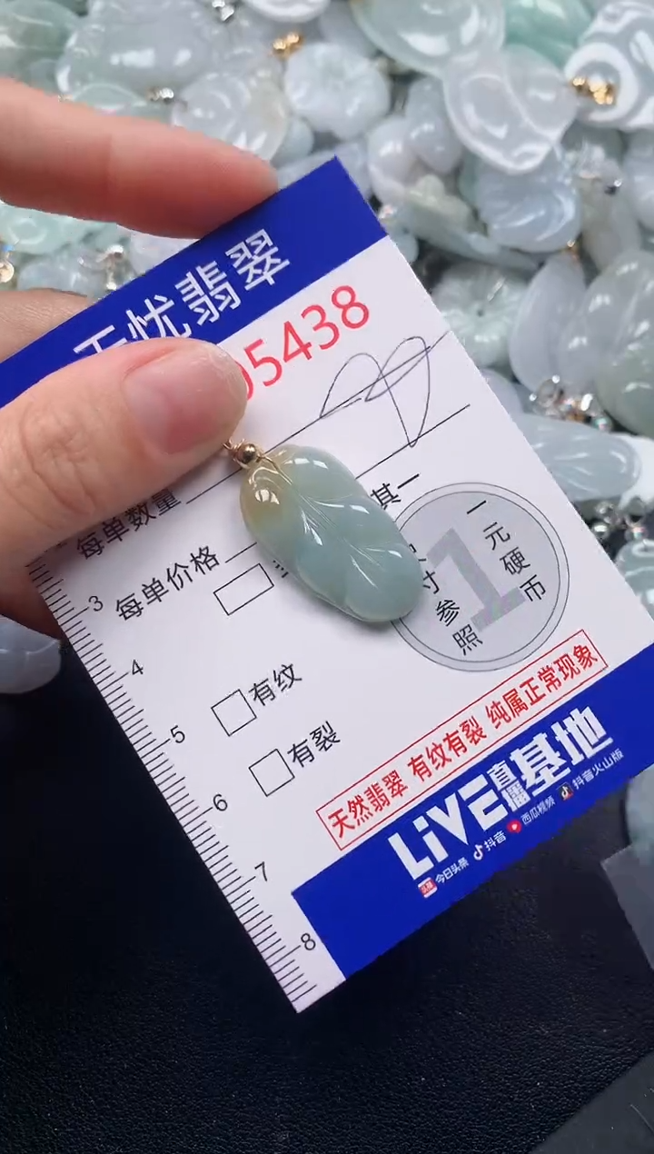 吊坠(不含链)未镶嵌翡翠5438