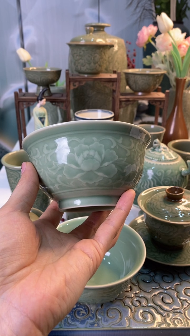 【闪购商品】4.7英寸牡丹碗【000007】六个