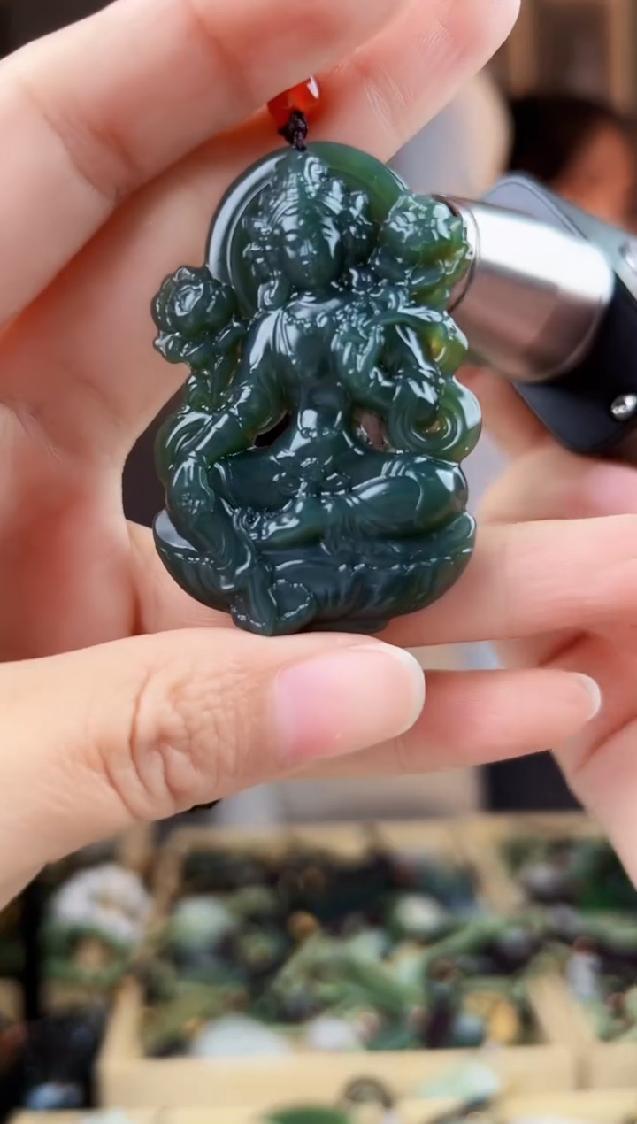 颈饰未镶嵌和田玉拍一发一，多样性发货