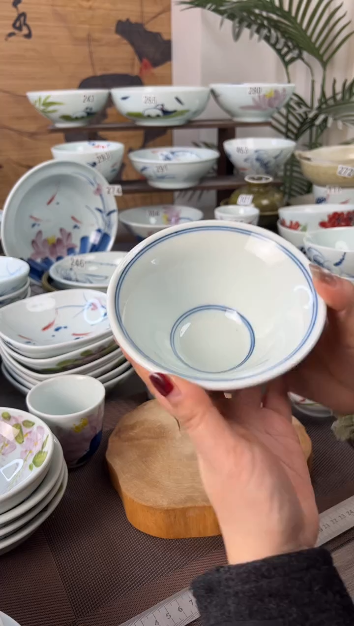 明舟中暇双线5寸斗笠碗（单只装）