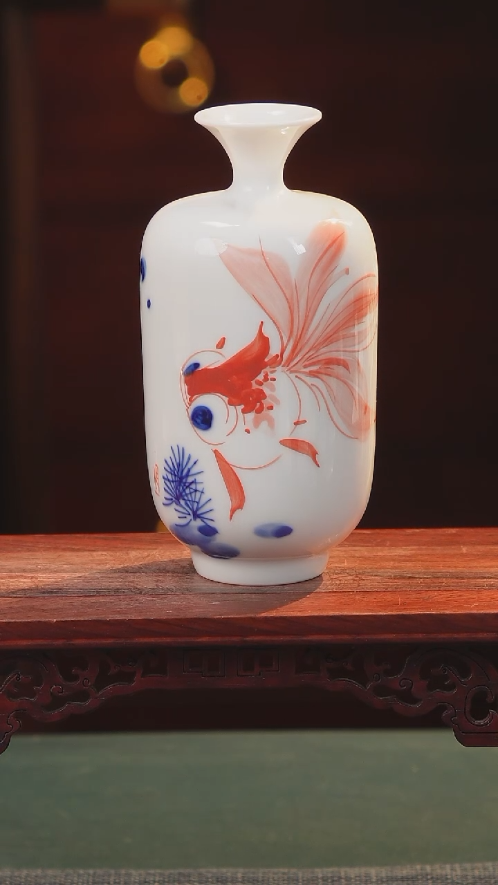 【闪购商品】摆件纯手工手绘高白泥瓷