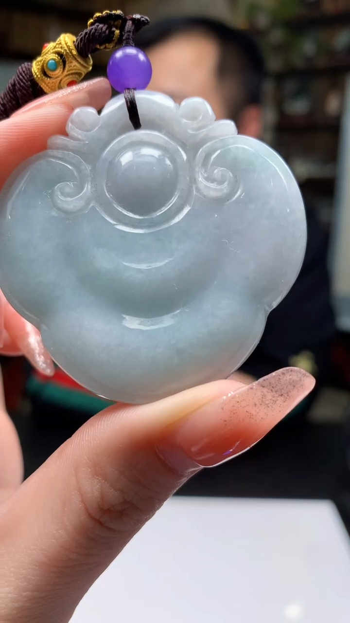 【闪购商品】定制翡翠未镶嵌1076ry-毛货挂件16