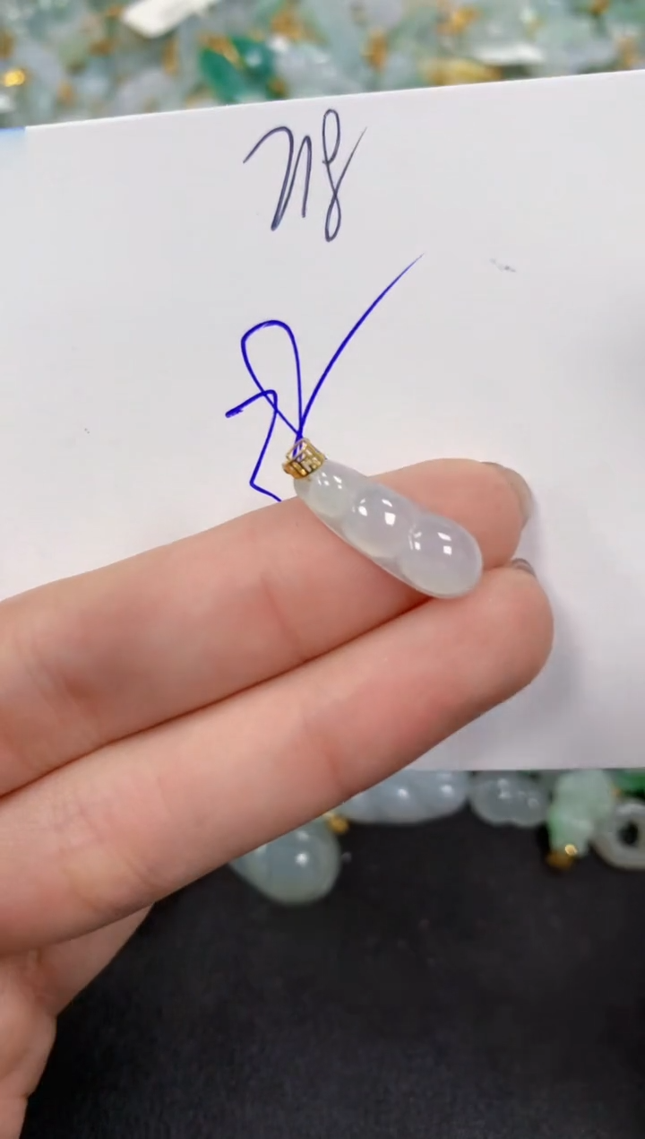 【闪购商品】翡翠颈饰18K金镶嵌 天然翡翠A货