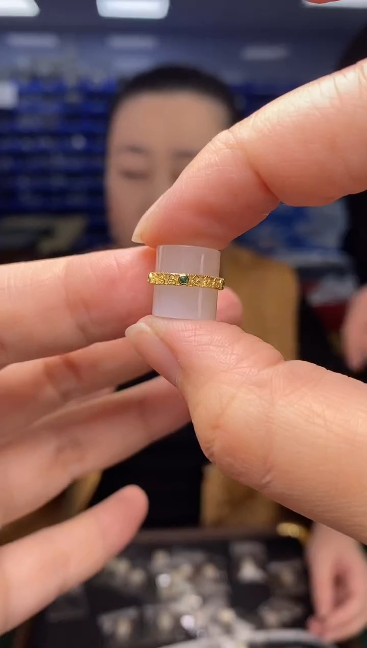 吊坠(不含链)银S925镶嵌和田玉DZ6959