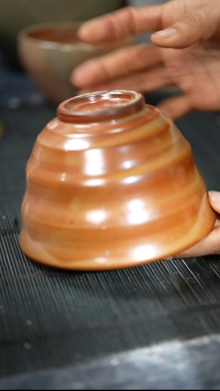 浪鬼家釉绘柴烧?****™碗