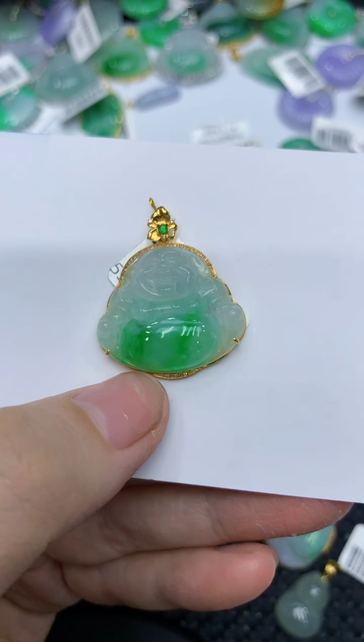 【闪购商品】翡翠颈饰18K金镶嵌111111111111