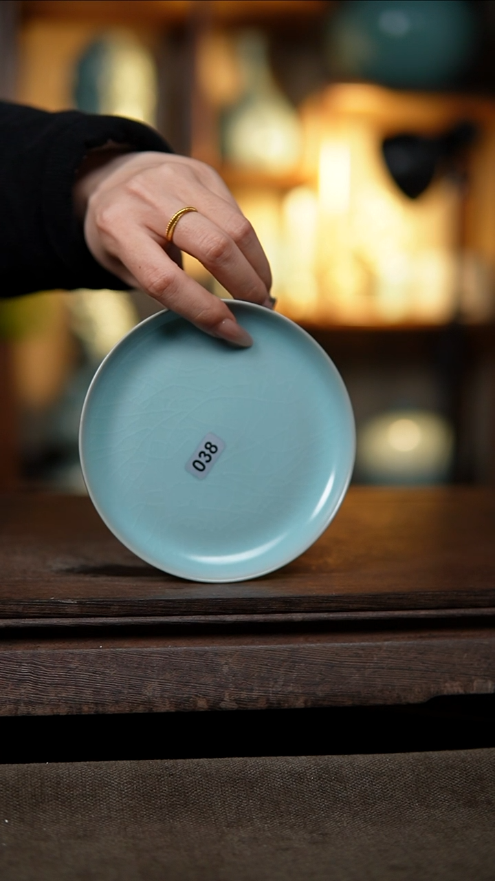 【闪购商品】杯仿古纯手风华碟微瑕