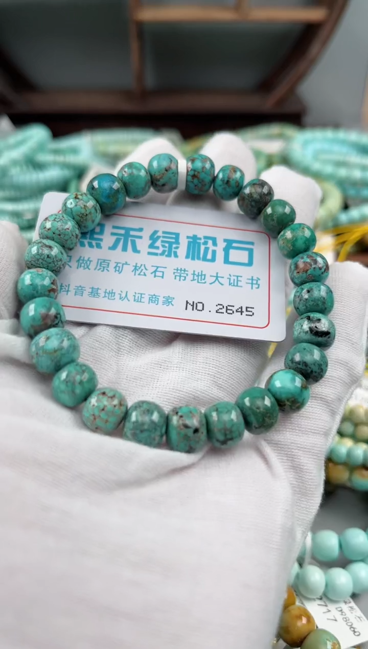 未镶嵌绿松石松石2645