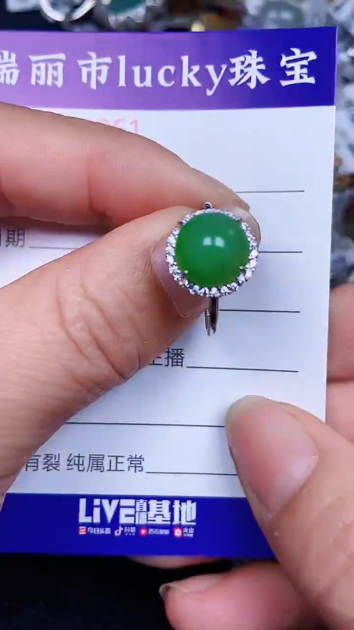 颈饰银S925镶嵌翡翠51