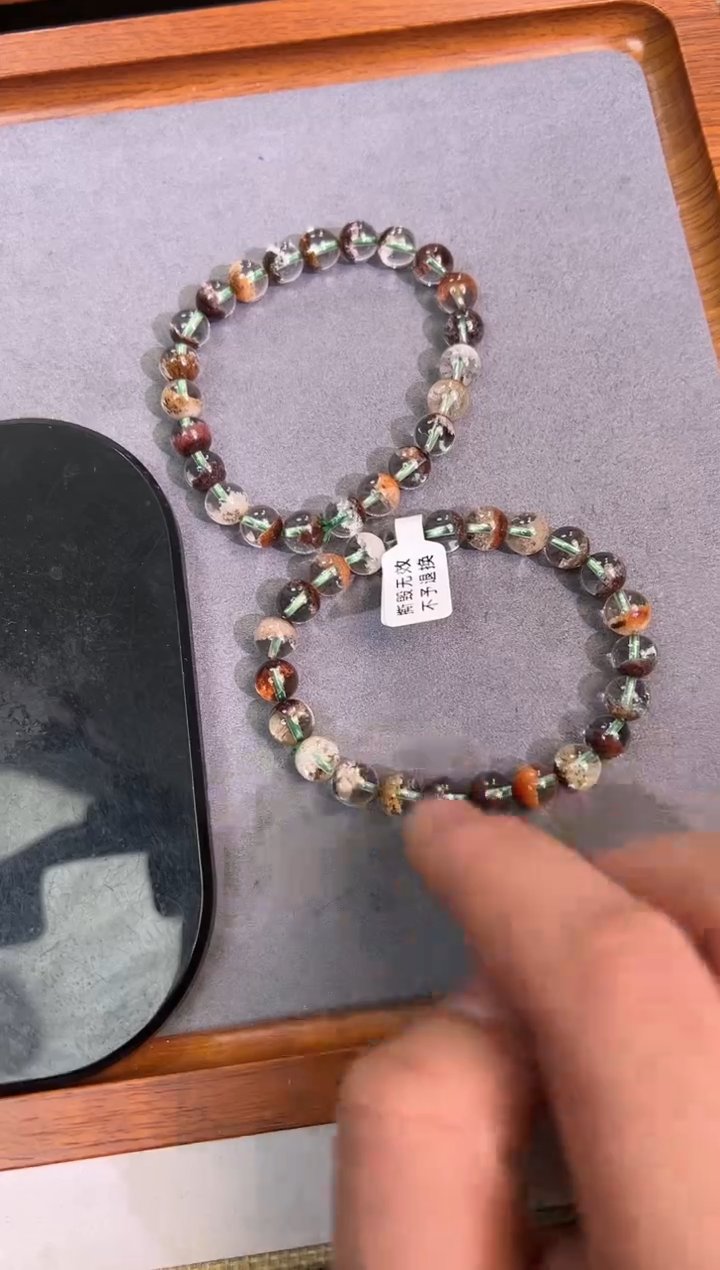 【闪购商品】水晶手链未镶嵌8mm+四季幽灵手串（多样性发其一）