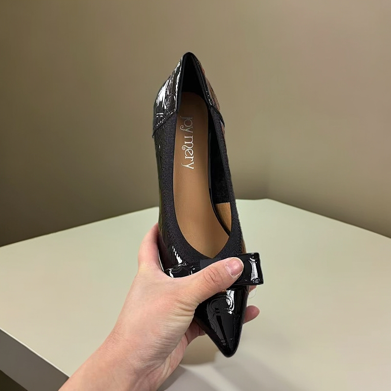 2155-X3-1-时尚百搭2025春季新款单鞋女式小皮鞋