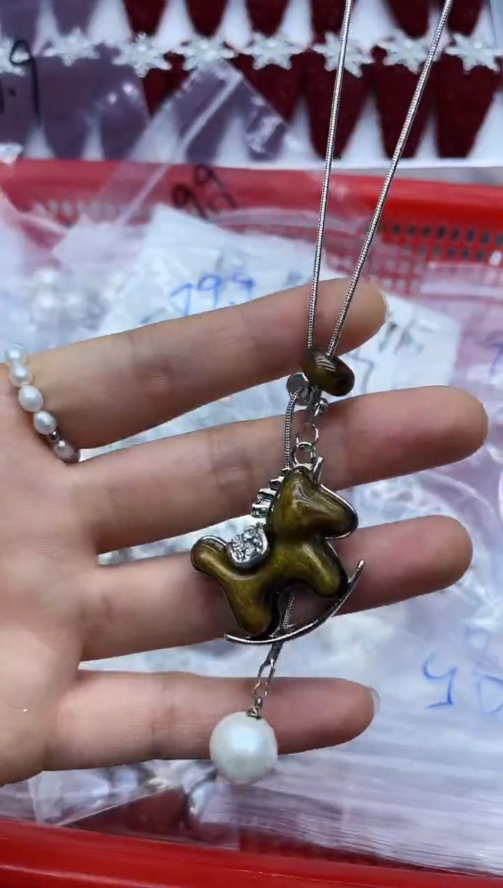 毛衣链未镶嵌淡水珍珠毛衣链多样性发其一