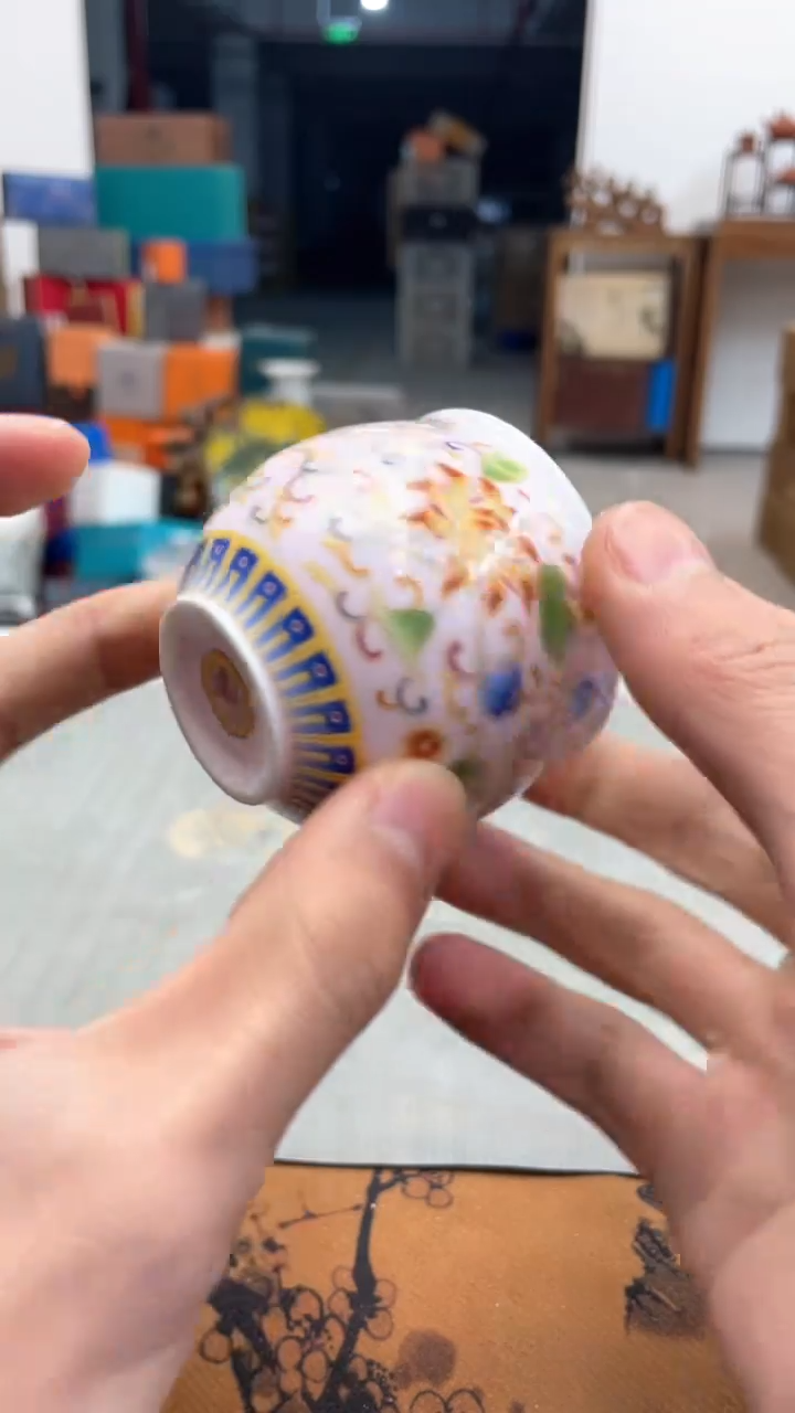 【闪购商品】瓷片@@@@@@@@@@@珐琅彩粉杯