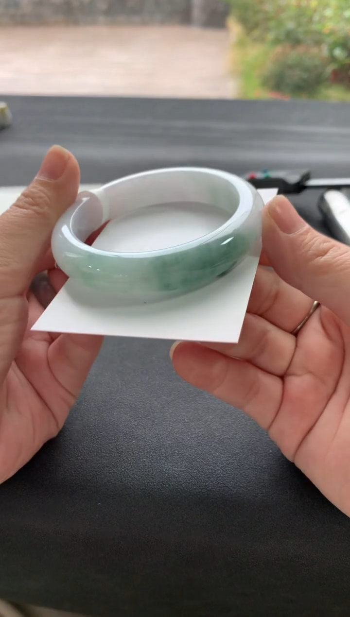 【闪购商品】翡翠手镯未镶嵌55.7正圈A9064买断