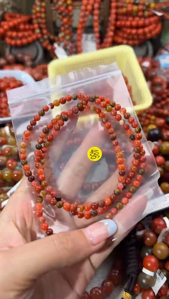 未镶嵌手串南红玛瑙4+