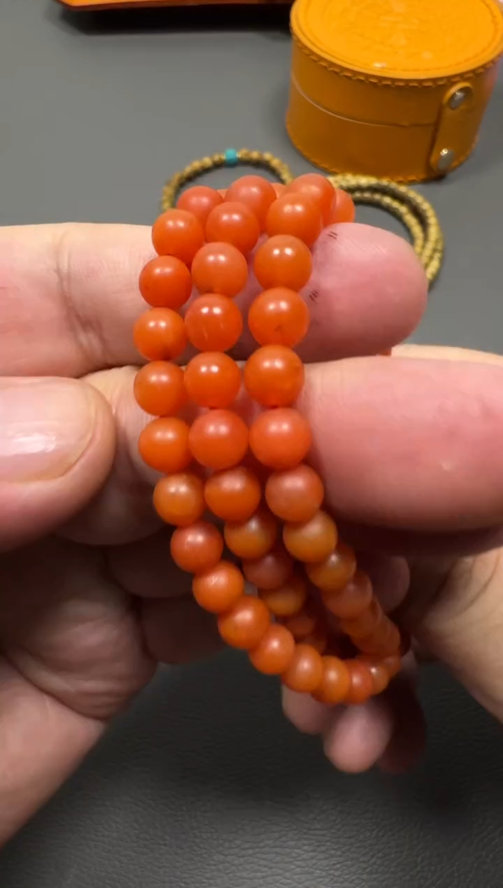 颈饰合金南红玛瑙圆珠手持108