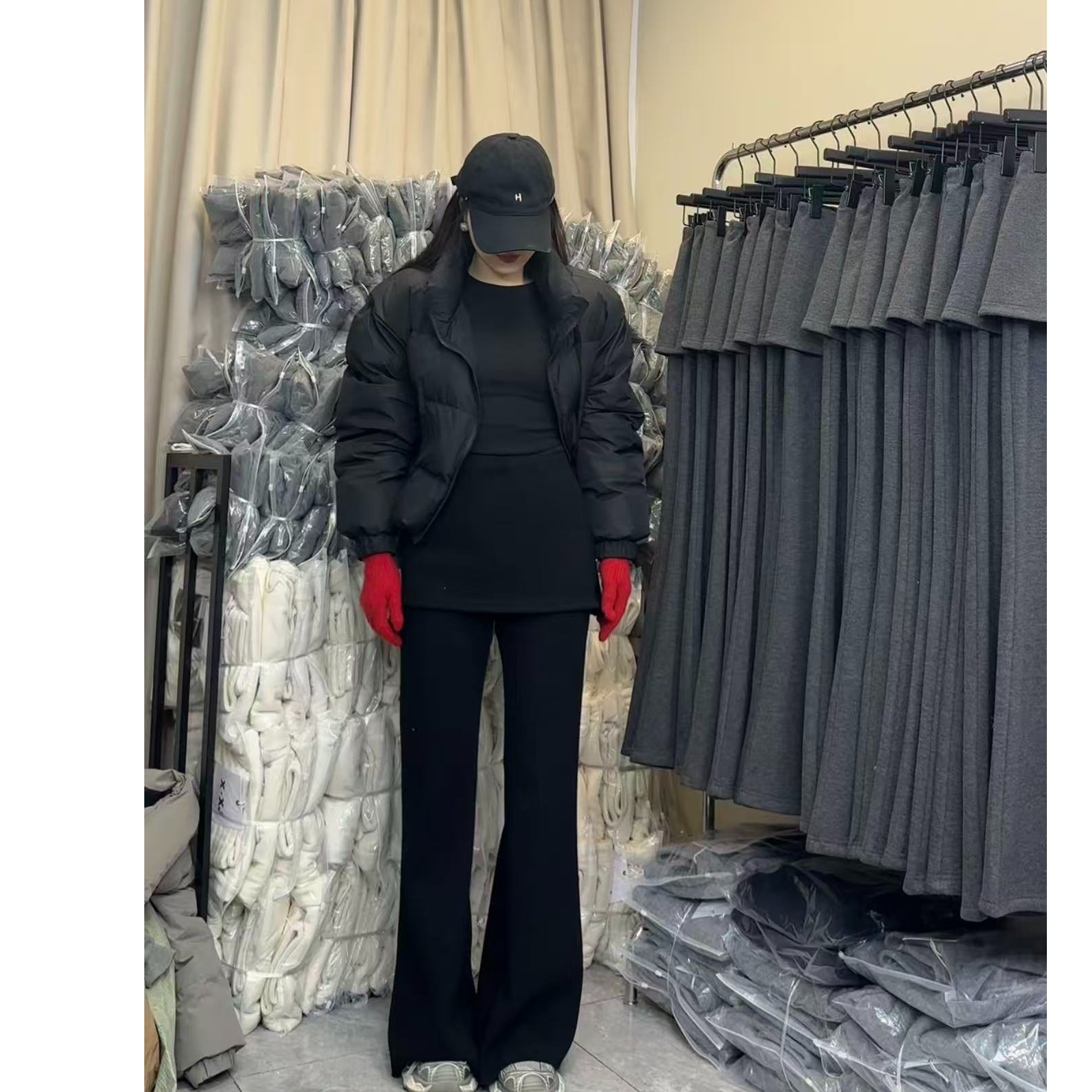 保暖显瘦高腰时尚休闲加绒秋冬