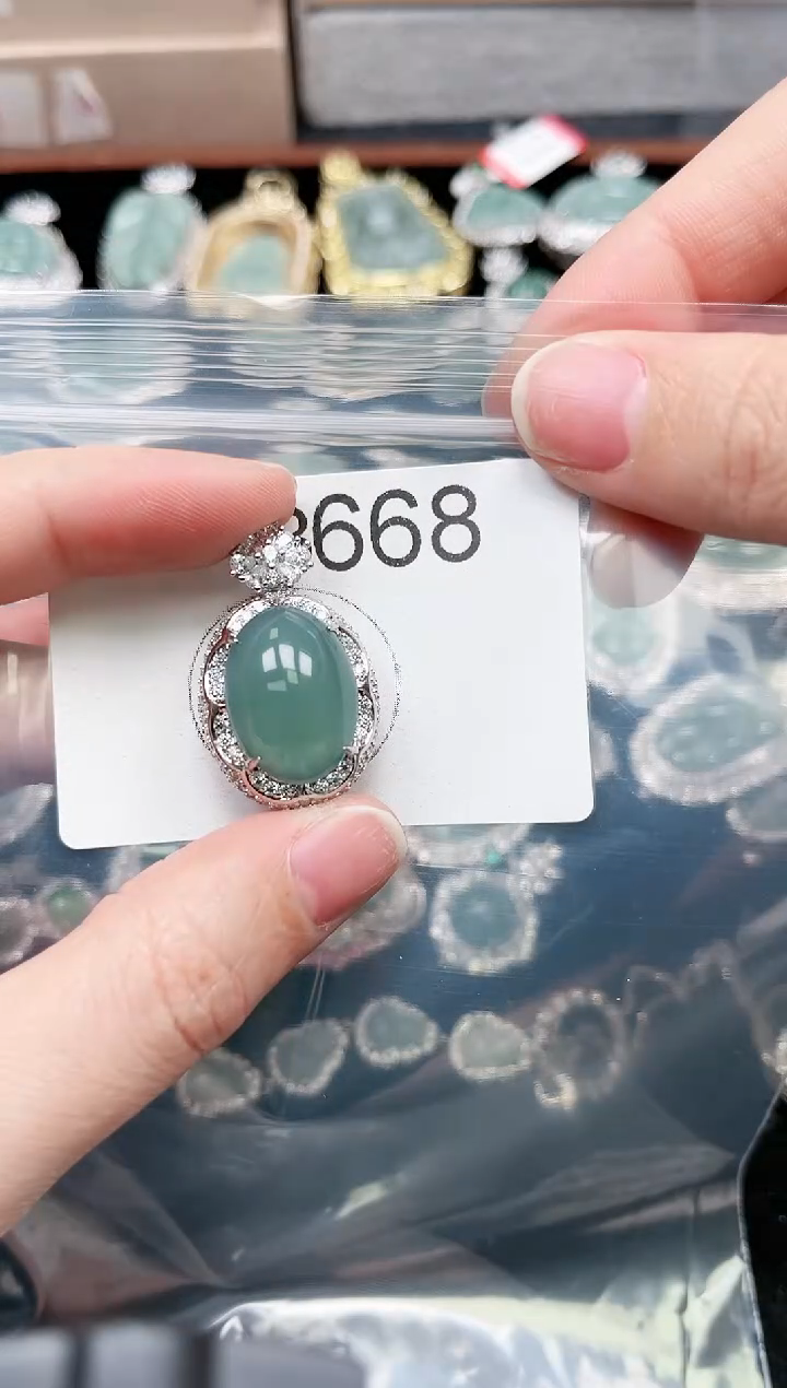 【闪购商品】翡翠颈饰未镶嵌668赠皮绳