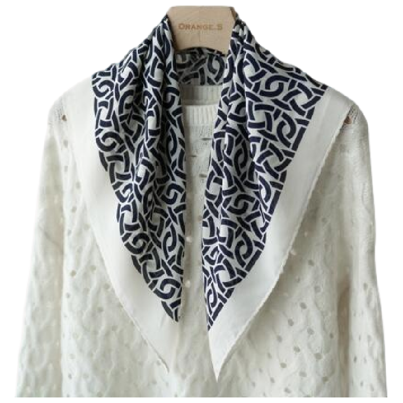 真丝双绉！质感老钱时尚桑蚕丝围巾丝巾中方巾女64cm韩版