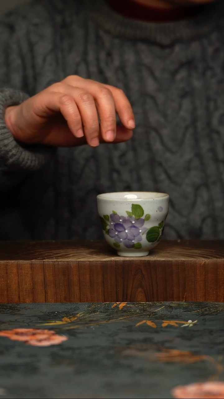 瓷片釉下彩手工手绘同款陶器