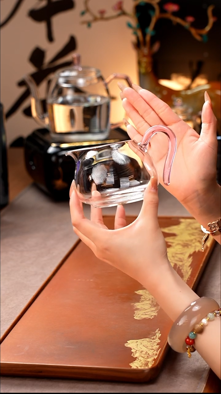 暗香疏影/晶彩锦文匀杯/浅粉