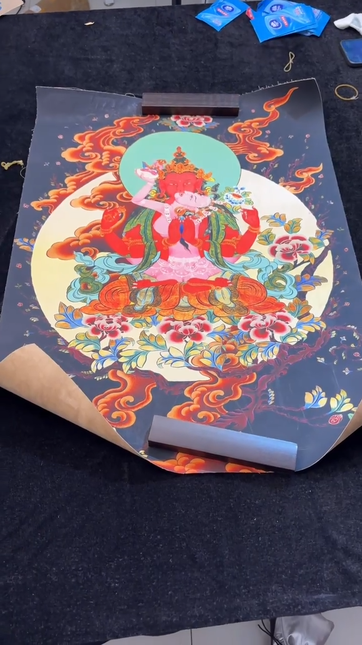 装裱画唐卡藏艺阁高端精美绘画作品TK16006