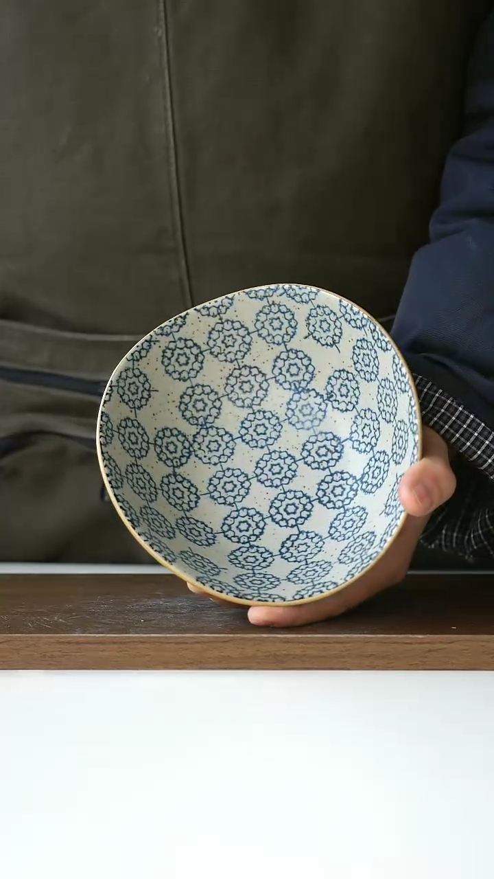 【闪购商品】陶瓷绣球坚果碗@4-2@