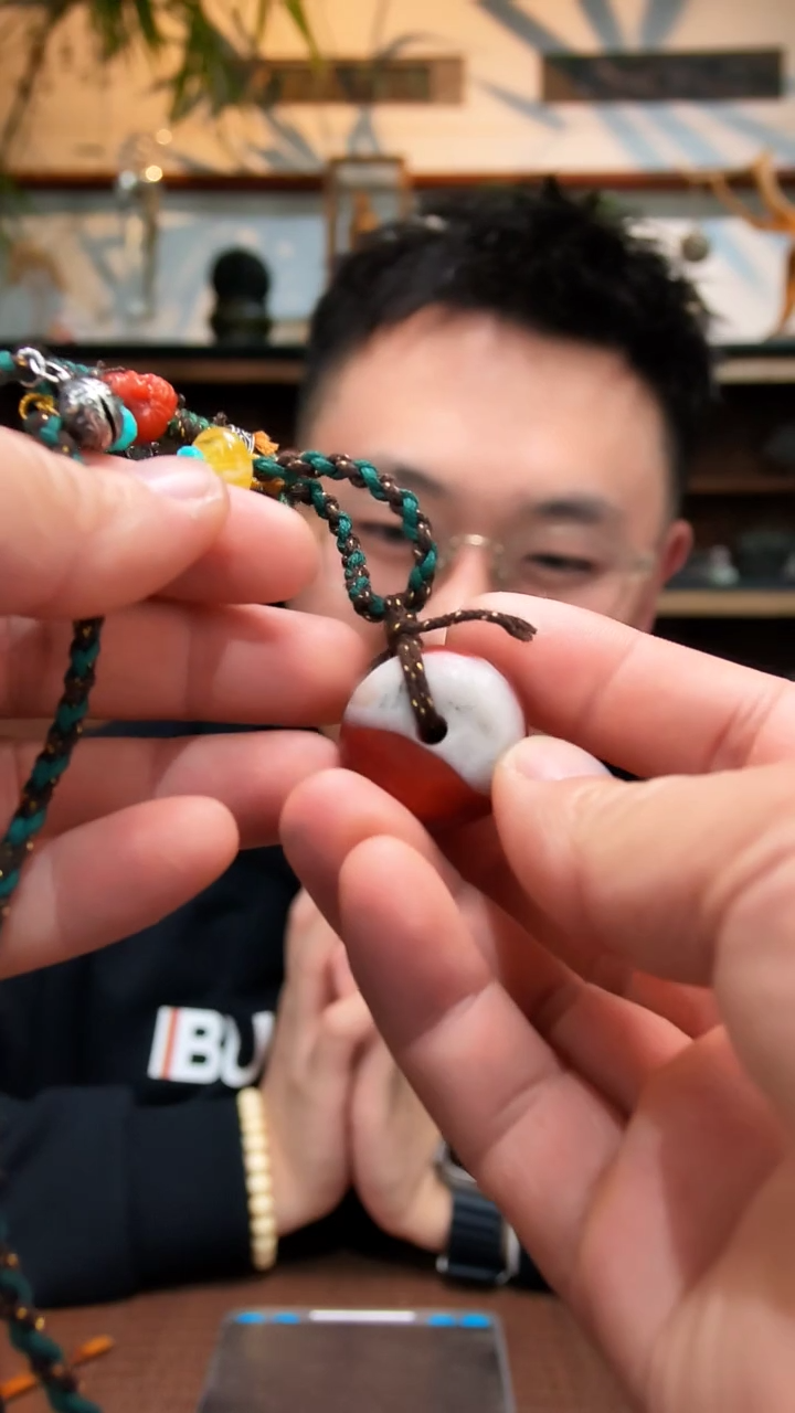 银S925镶嵌吊坠南红玛瑙S925银南红平安扣吊坠GZS