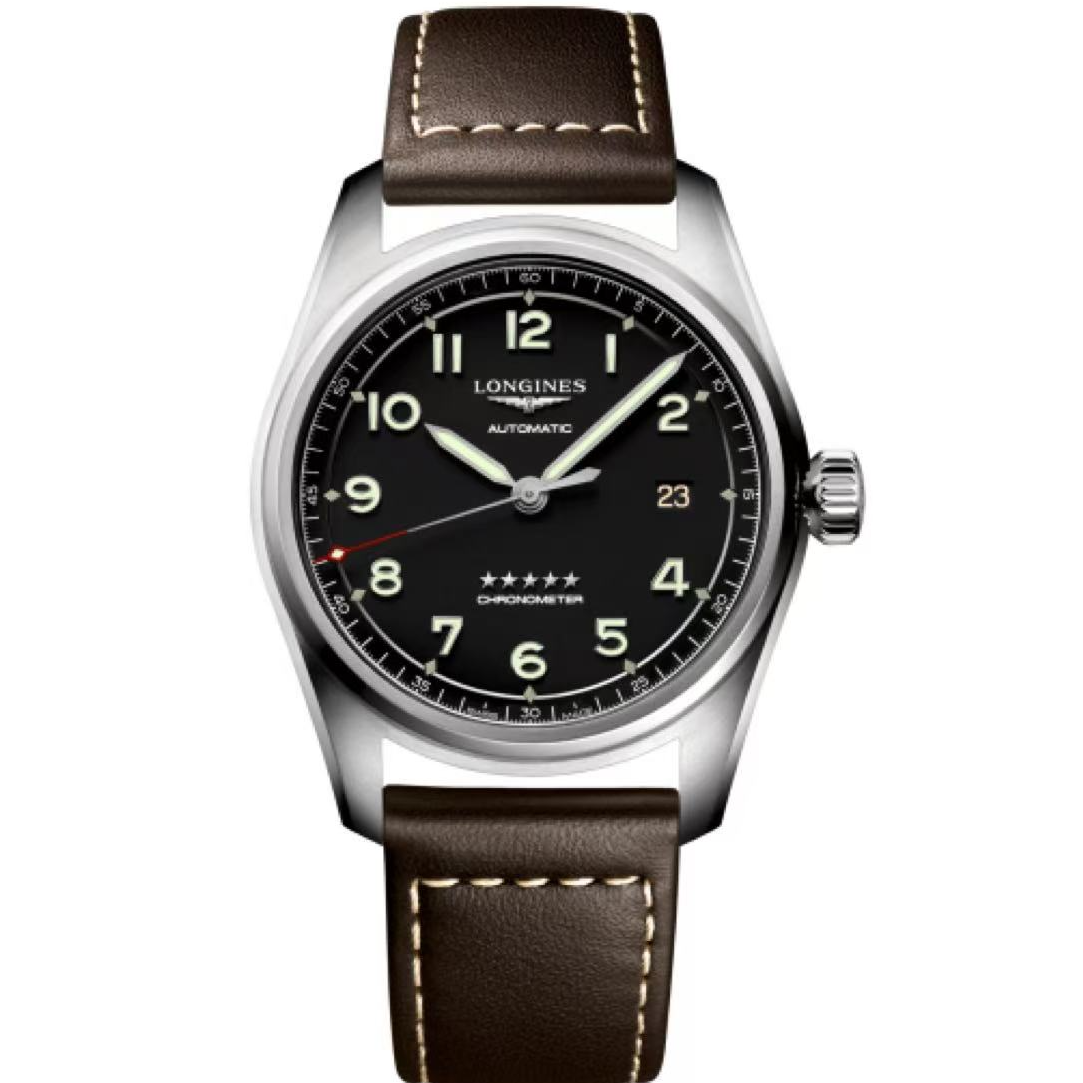 99新 Longines/浪琴 梵象批发/先行者/黑白蓝/40mm/机械/19500