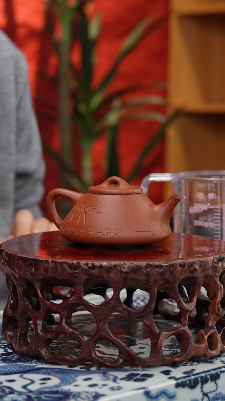 【闪购商品】紫砂茶壶【头哥手工壶】子冶石瓢大红袍刻绘
