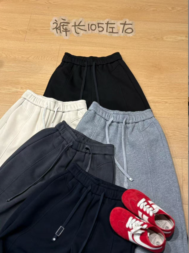 【志玲家】优选9331款秋冬新款加绒弯刀阔腿裤