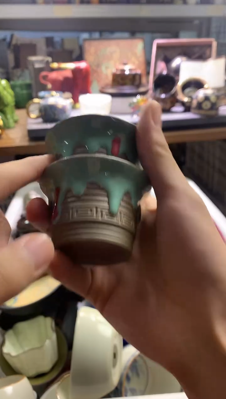 茶具茶壶、盖碗、主人杯、客杯（轻轻微瑕介意勿拍）
